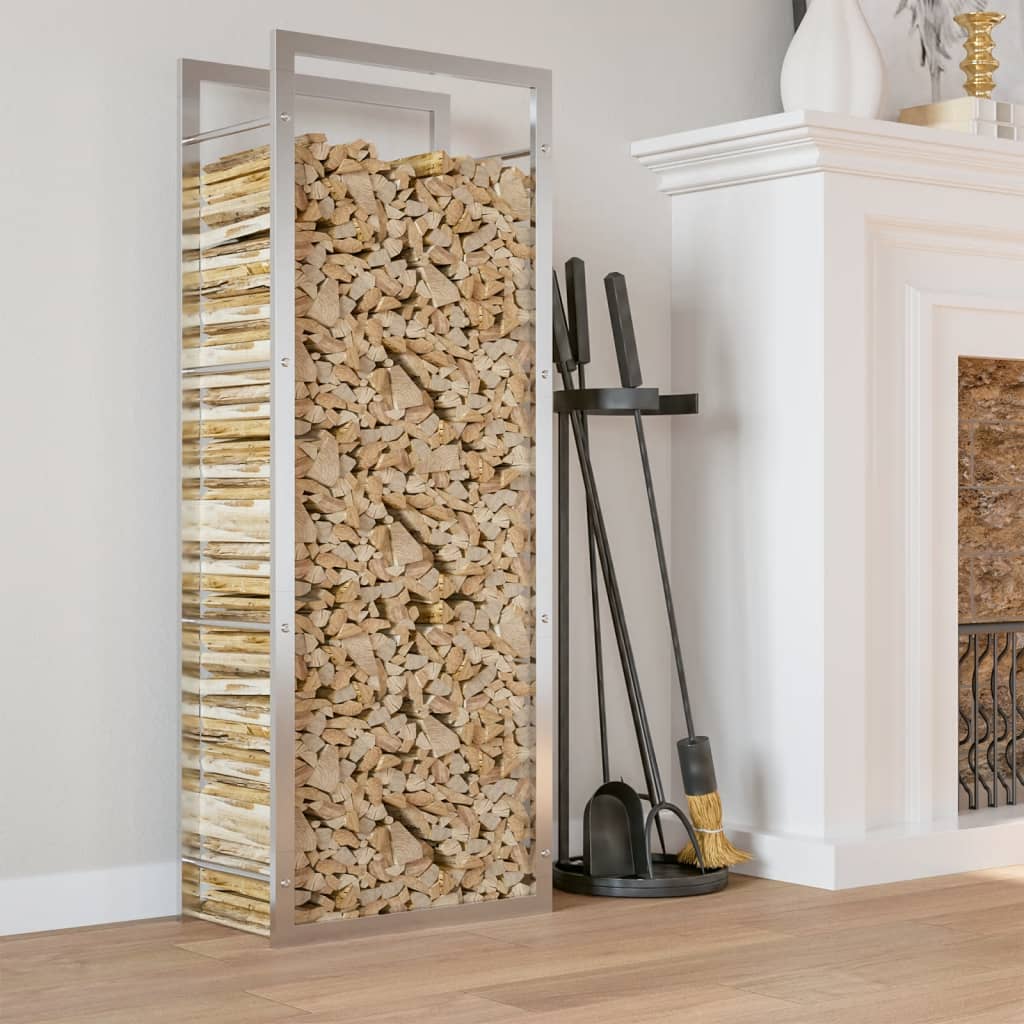 Suport pentru lemne de foc, 50x28x132 cm, oțel inoxidabil - WALTI