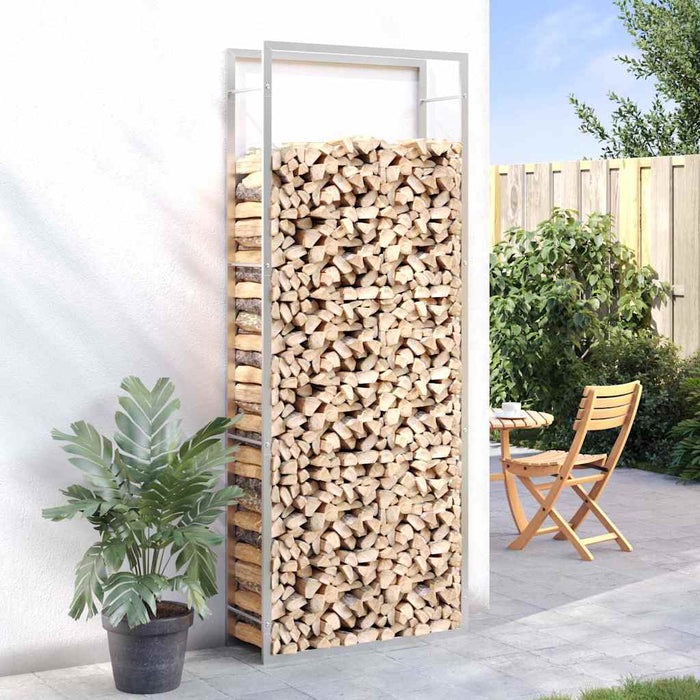 Suport pentru lemne de foc, 80x28x222 cm, oțel inoxidabil WALTI
