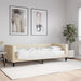 Pat de zi cu saltea, crem, 90x200 cm, textil - WALTI WALTI