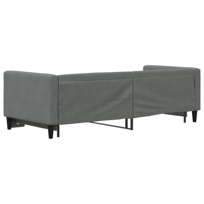 Pat de zi cu extensie, gri închis, 80x200 cm, textil - WALTI WALTI