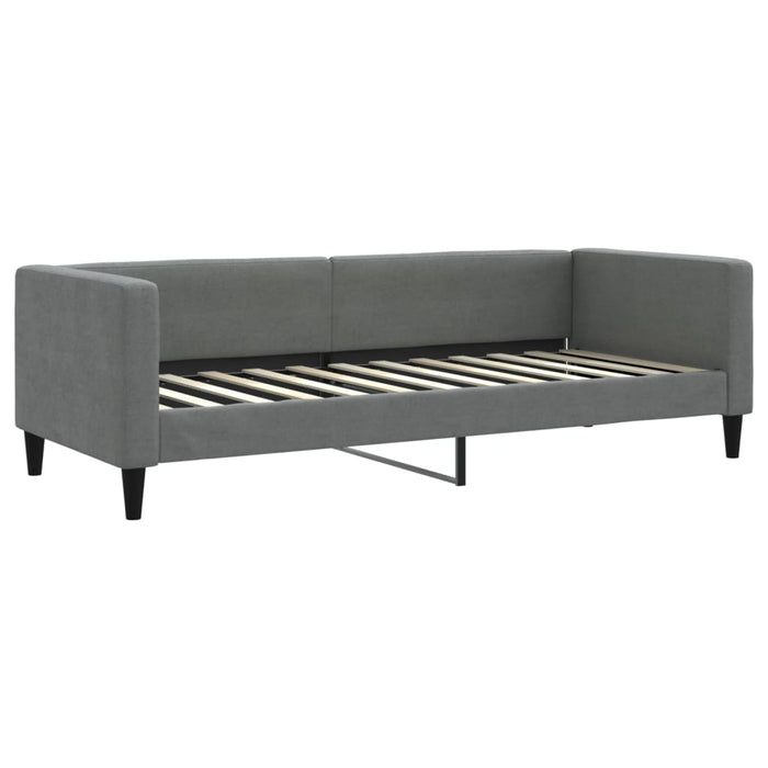 Pat de zi cu extensie, gri închis, 80x200 cm, textil - WALTI WALTI