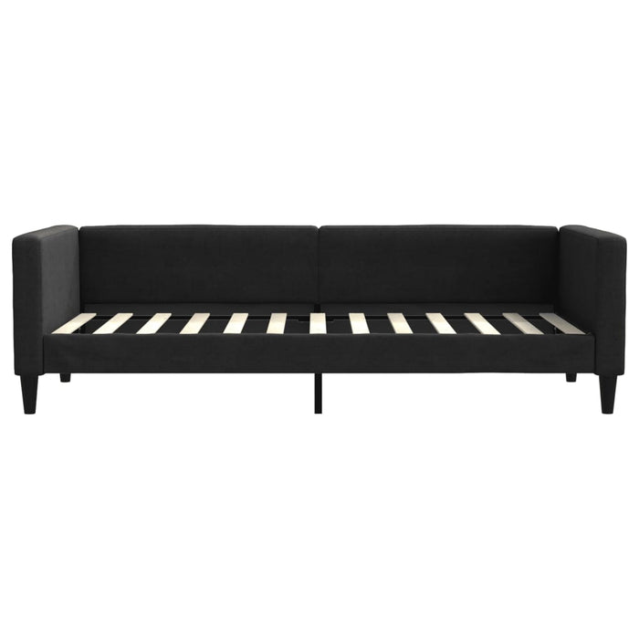 Pat de zi cu extensie, negru, 80x200 cm, textil - WALTI WALTI
