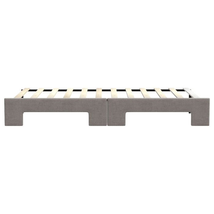 Pat de zi cu extensie, gri taupe, 80x200 cm, textil - WALTI WALTI