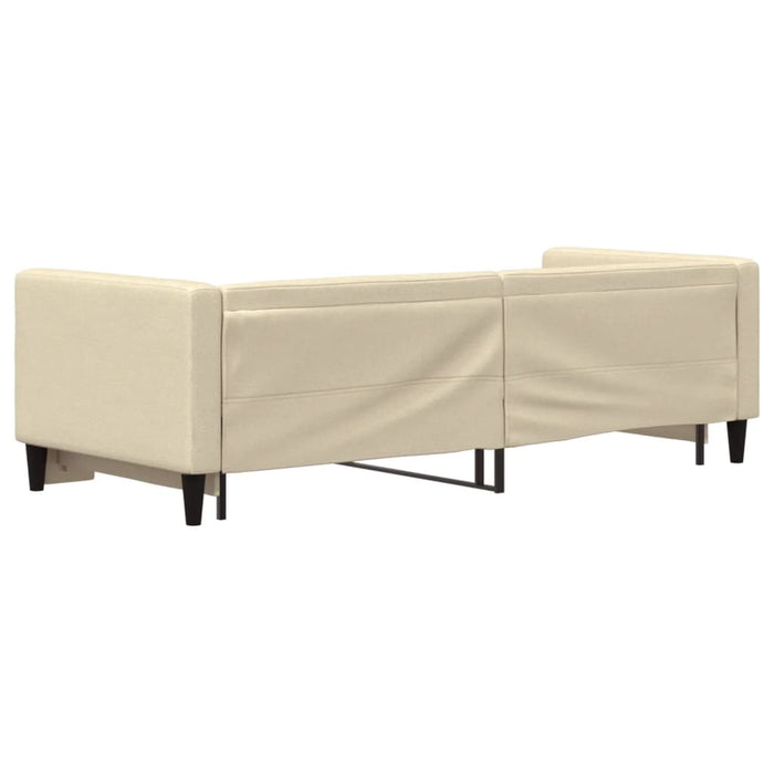 Pat de zi cu extensie, crem, 80x200 cm, textil - WALTI WALTI