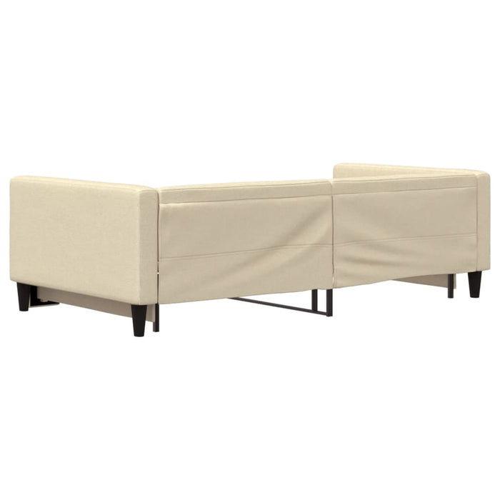 Pat de zi cu extensie, crem, 100x200 cm, textil - WALTI WALTI