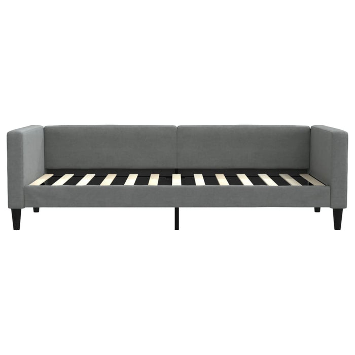 Pat de zi cu extensie și sertare, gri închis, 80x200 cm textil - WALTI WALTI