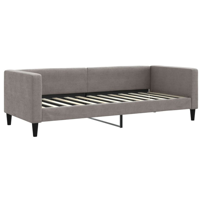 Pat de zi cu extensie și sertare, gri taupe, 80x200 cm, textil - WALTI WALTI