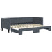 Pat de zi cu extensie, gri închis, 80x200 cm, catifea - WALTI WALTI