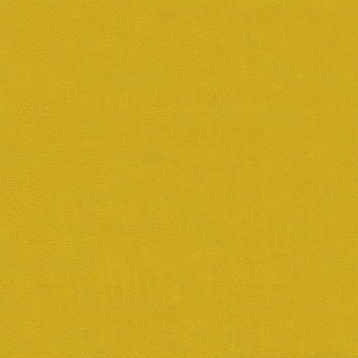 Pat de zi cu extensie și saltea, galben, 100x200 cm, catifea WALTI