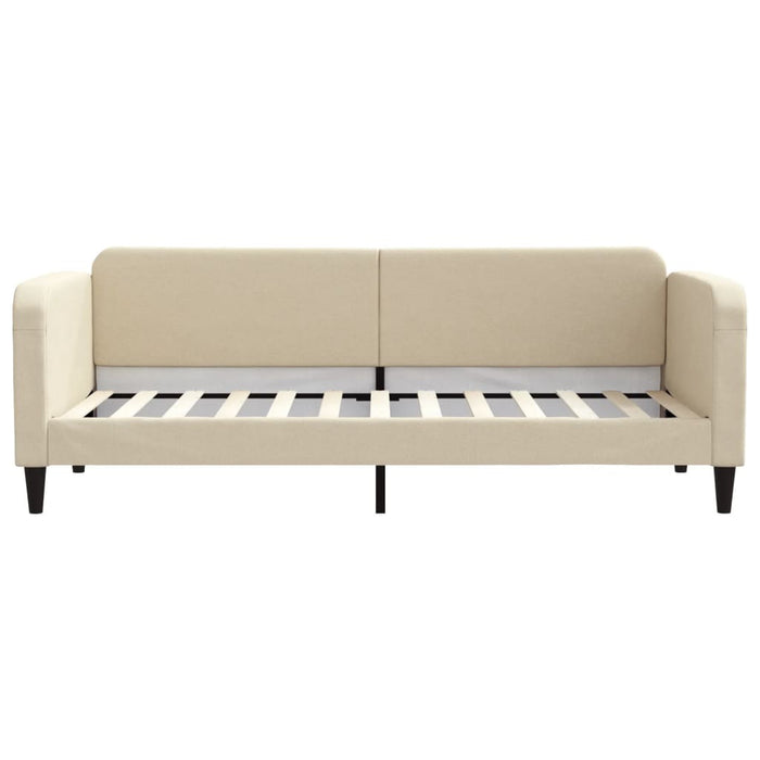 Pat de zi cu saltea, crem, 80x200 cm, textil - WALTI WALTI