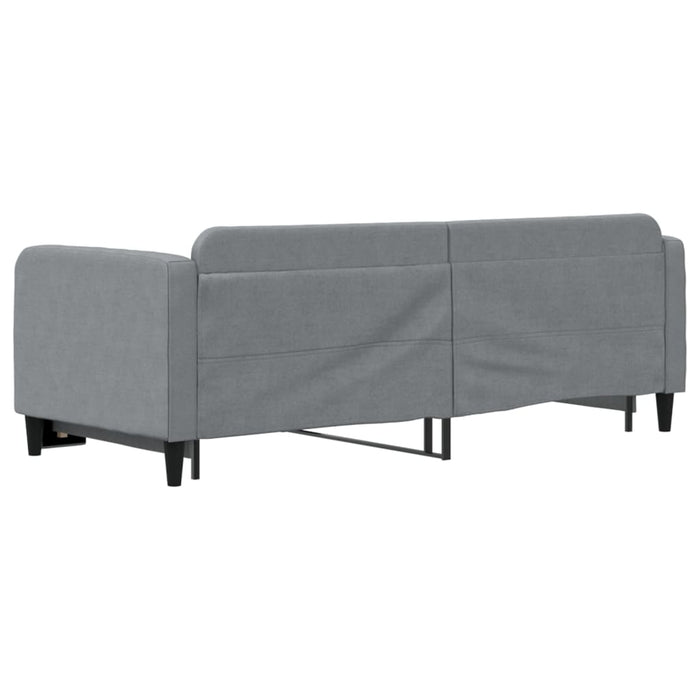 Pat de zi cu extensie, gri deschis, 80x200 cm, textil - WALTI WALTI