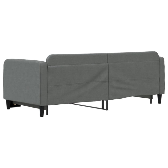 Pat de zi cu extensie, gri închis, 80x200 cm, textil - WALTI WALTI