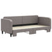 Pat de zi cu extensie, gri taupe, 80x200 cm, textil - WALTI WALTI