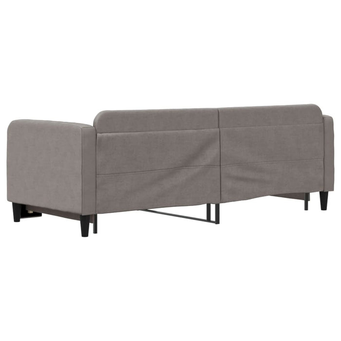 Pat de zi cu extensie, gri taupe, 80x200 cm, textil - WALTI WALTI