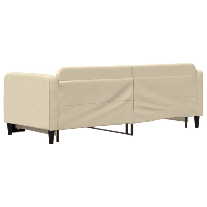 Pat de zi cu extensie, crem, 80x200 cm, textil WALTI