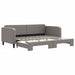 Pat de zi cu extensie, gri taupe, 90x200 cm, textil - WALTI WALTI