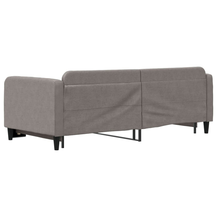 Pat de zi cu extensie, gri taupe, 90x200 cm, textil - WALTI WALTI