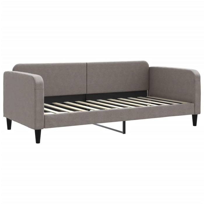 Pat de zi cu extensie, gri taupe, 90x200 cm, textil - WALTI WALTI