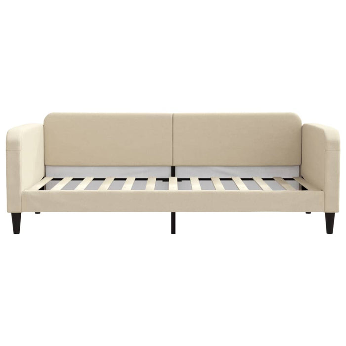 Pat de zi cu extensie, crem, 90x200 cm, textil - WALTI WALTI