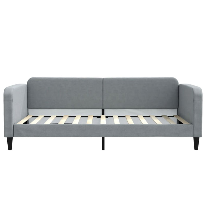 Pat de zi cu extensie, gri deschis, 100x200 cm, textil - WALTI WALTI