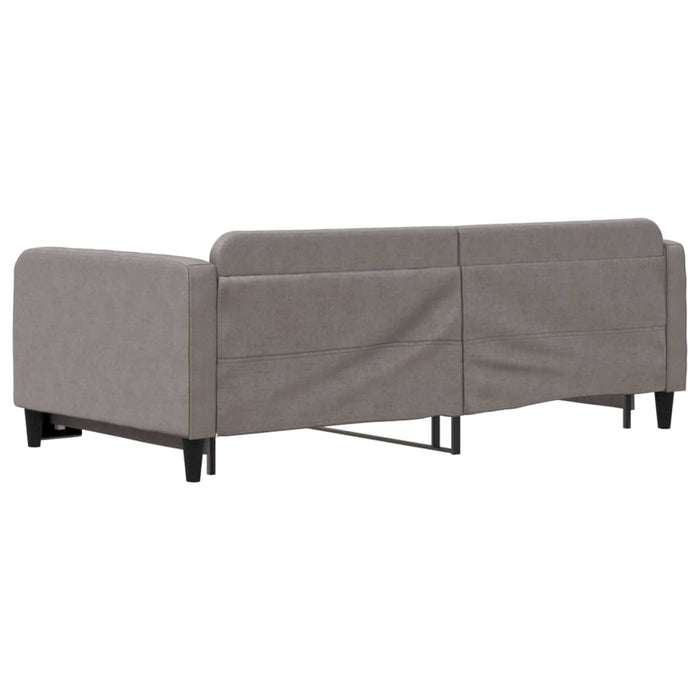 Pat de zi cu extensie, gri taupe, 100x200 cm, textil - WALTI WALTI
