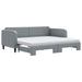 Pat de zi cu extensie și saltele, gri deschis 90x200 cm textil - WALTI WALTI