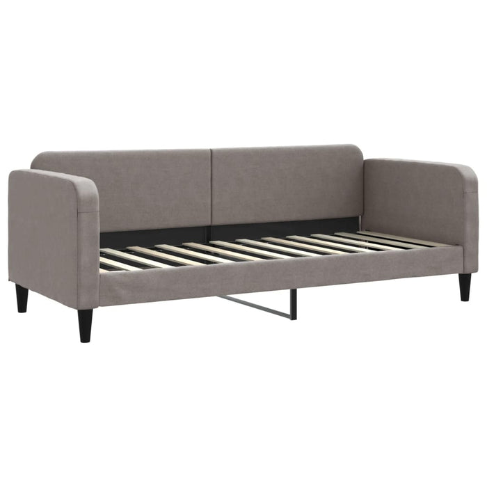 Pat de zi cu extensie și sertare, gri taupe, 80x200 cm, textil - WALTI WALTI