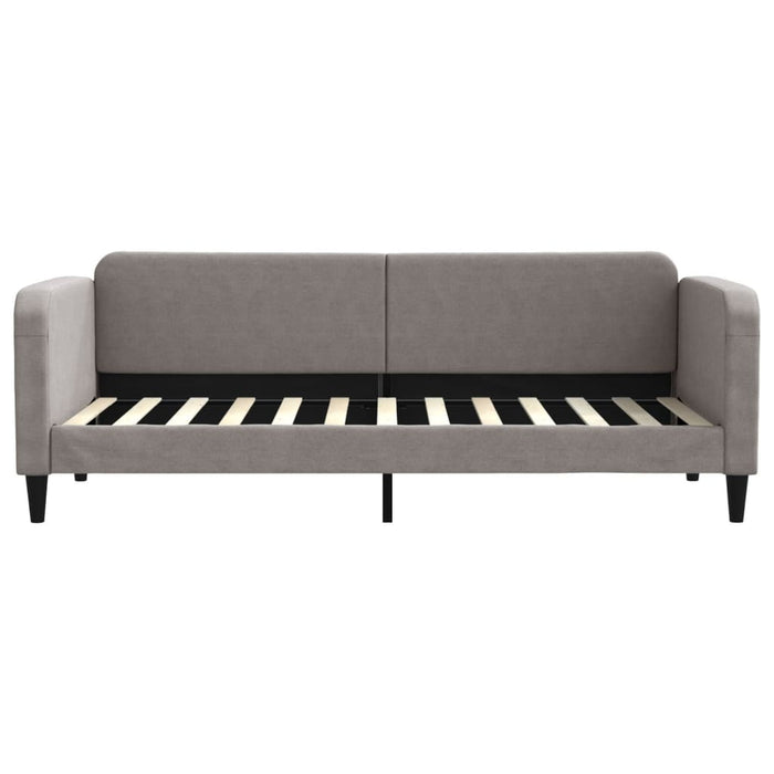 Pat de zi cu extensie și sertare, gri taupe, 80x200 cm, textil - WALTI WALTI
