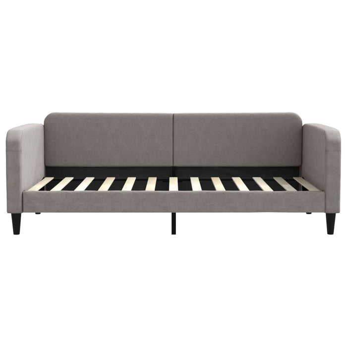 Pat de zi cu extensie și sertare, gri taupe, 90x200 cm, textil - WALTI WALTI