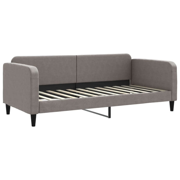 Pat de zi cu extensie și sertare, gri taupe, 90x200 cm, textil - WALTI WALTI