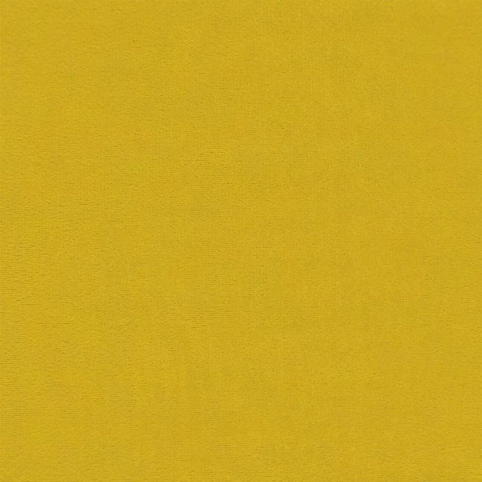 Pat de zi cu extensie și saltea, galben, 100x200 cm, catifea WALTI