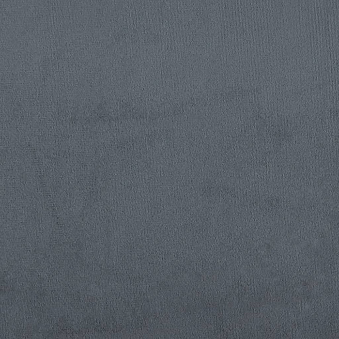 Pat de zi cu extensie, gri închis, 90x200 cm, catifea - WALTI WALTI