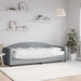 Pat de zi cu saltea, gri deschis, 80x200 cm, textil - WALTI WALTI