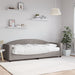 Pat de zi cu saltea, gri taupe, 80x200 cm, textil - WALTI WALTI