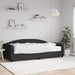 Pat de zi cu saltea, negru, 100x200 cm, textil - WALTI WALTI