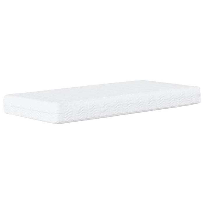 Pat de zi cu saltea, gri deschis, 90x190 cm, textil WALTI