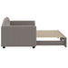 Pat de zi cu extensie, gri taupe, 80x200 cm, textil - WALTI WALTI