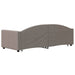 Pat de zi cu extensie, gri taupe, 80x200 cm, textil - WALTI WALTI