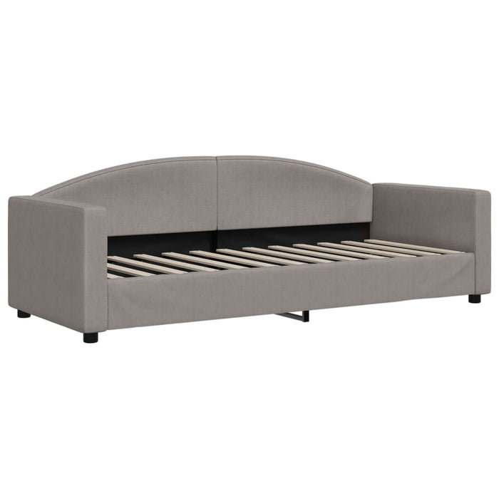 Pat de zi cu extensie, gri taupe, 80x200 cm, textil - WALTI WALTI