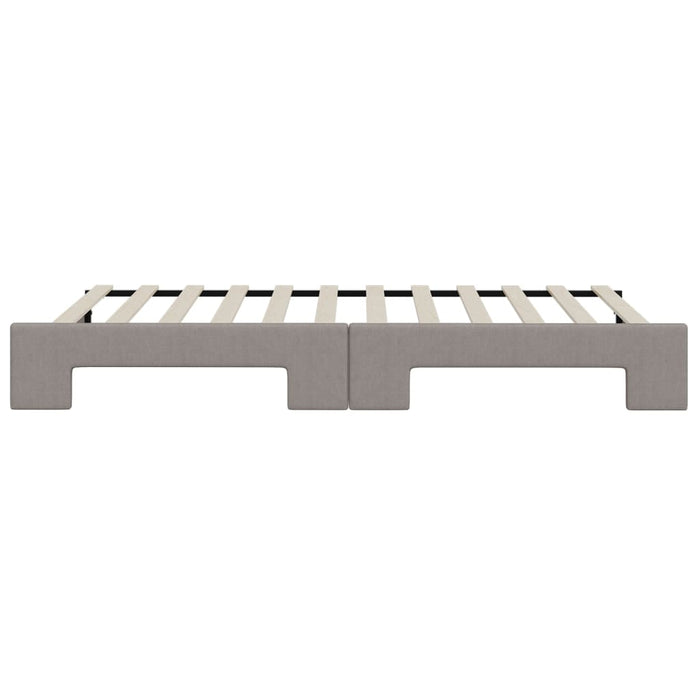 Pat de zi cu extensie, gri taupe, 80x200 cm, textil - WALTI WALTI