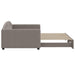 Pat de zi cu extensie, gri taupe, 100x200 cm, textil - WALTI WALTI