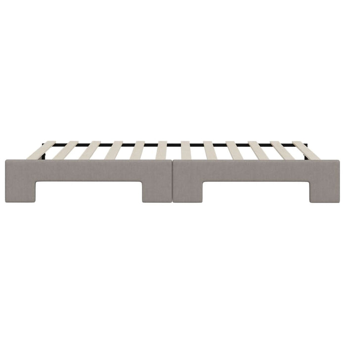 Pat de zi cu extensie, gri taupe, 100x200 cm, textil - WALTI WALTI