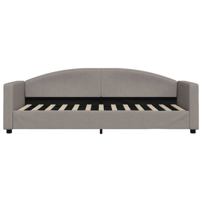 Pat de zi cu extensie și sertare, gri taupe, 80x200 cm, textil - WALTI WALTI
