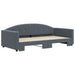 Pat de zi cu extensie, gri închis, 100x200 cm, catifea - WALTI WALTI