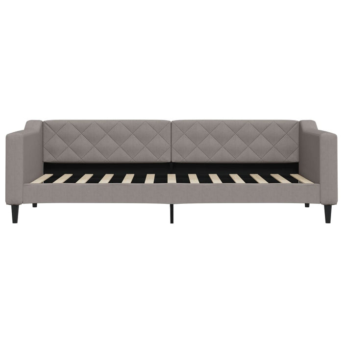 Pat de zi cu saltea, gri taupe, 80x200 cm, textil - WALTI WALTI