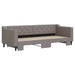 Pat de zi cu extensie, gri taupe, 80x200 cm, textil - WALTI WALTI