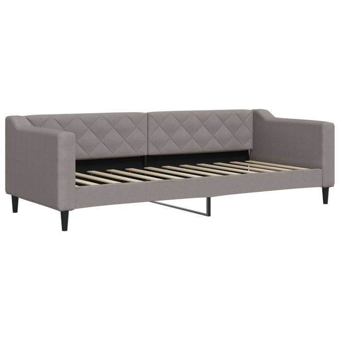 Pat de zi cu extensie, gri taupe, 80x200 cm, textil - WALTI WALTI