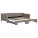 Pat de zi cu extensie, gri taupe, 100x200 cm, textil - WALTI WALTI