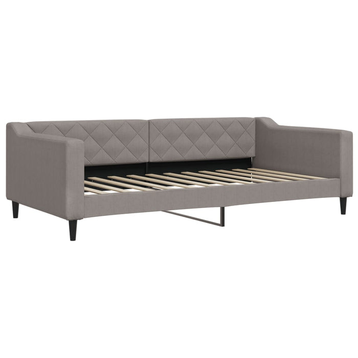Pat de zi cu extensie, gri taupe, 100x200 cm, textil - WALTI WALTI