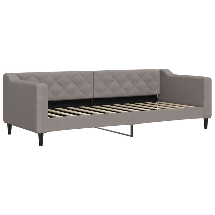 Pat de zi cu extensie și saltele, gri taupe, 80x200 cm, textil - WALTI WALTI